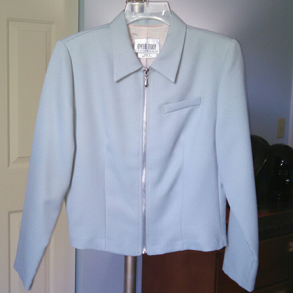Vintage Byer Too! California Mint Green Suit Jacket Blazer
